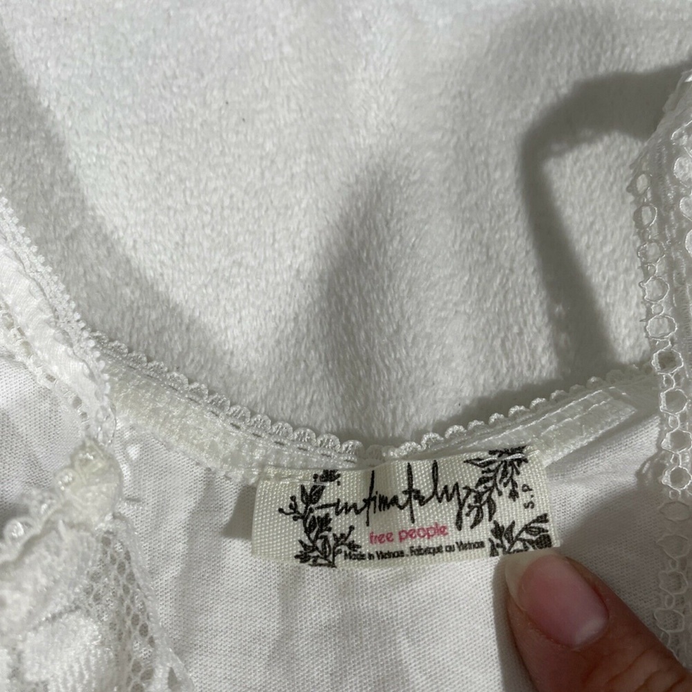 NEW Free People Intimately FP [ Small‎ ] Side of Sass Lace Trim Bodysuit - Picture 8 of 12